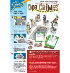 ThinkFun Dog Crimes - Juego de Mesa de Misterio y Detectives
