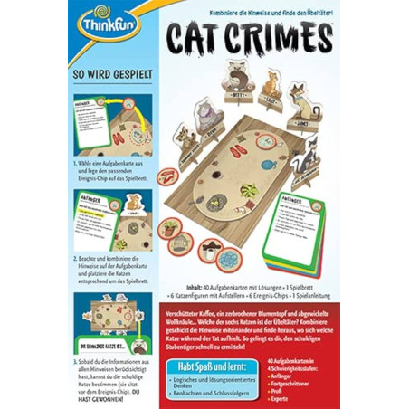 Ravensburger Cat Crimes - Juego de Mesa de Resolución de Problemas