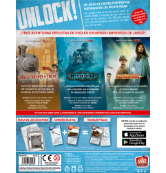 Asmodee Unlock! Game Adventures - Mysterium, Ticket To Ride, Pandemia