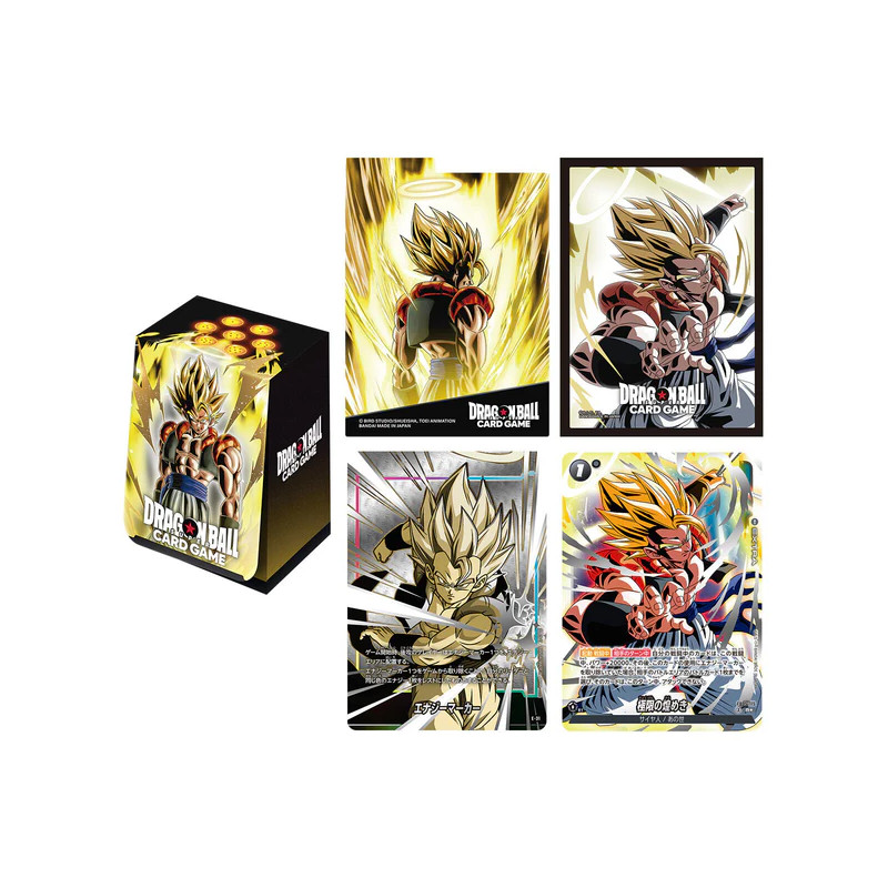 DBS Fusion World Official Card Case and Card Sleeves Set 03 Gogeta DBS Fusion World Official Card Case and Card Sleeves Set 03 Gogeta