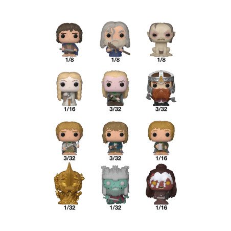 The Lord of The RingsFiguras Bitty POP! Vinyl 2,5 cm Random