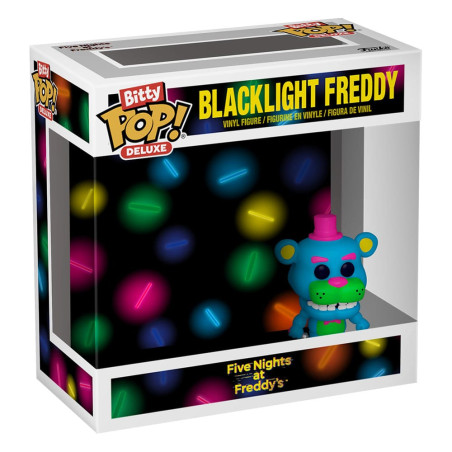 Five Nights at Freddy's Figuras Bitty POP! Deluxe Vinyl Freddy w/Stage 2,5 cm
