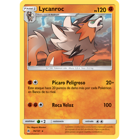 [SPANISH] Pokémon Forbidden Light Lycanroc: Battle Deck
