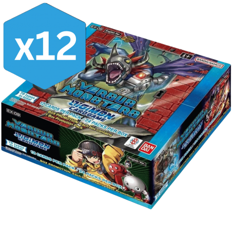 [ENGLISH] Case 12x Box Digimon Card Game EX-09 Bustine Extra Versus Monsters