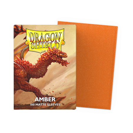 Fundas Dragon Shield Standard Mate Amber (100 fundas)