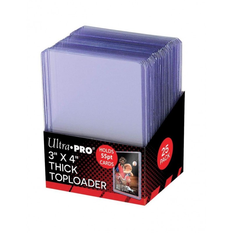 Toploader Transparente 3" x 4" Thick Regular (25 unidades) Toploader Transparente 3" x 4" Thick Regular (25 unidades)