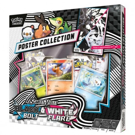 [ENGLISH] Pokémon TCG: Scarlet & Violet 10.5 - Black Bolt & White Flare - Unova Poster Collection