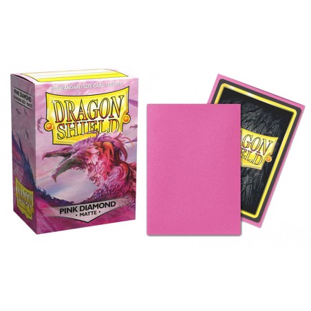 Fundas Dragon Shield Pink Diamond Mate (100 fundas)