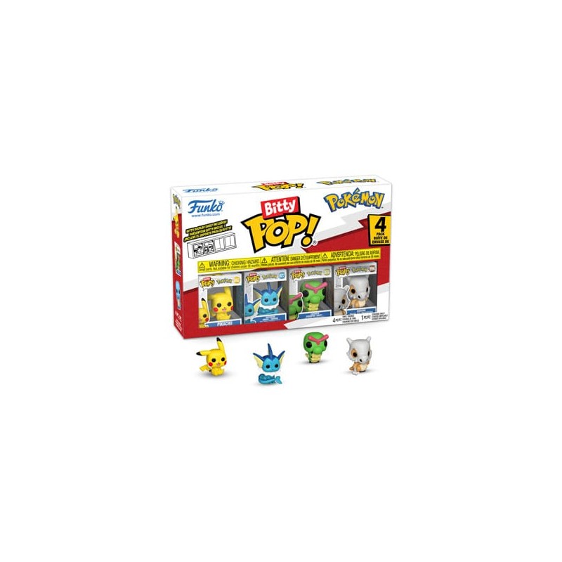 Pokémon Pack de 4 Figuras Bitty POP! Vinyl Series 1 2cm Pokémon Pack de 4 Figuras Bitty POP! Vinyl Series 1 2cm