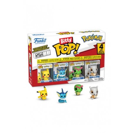 Pokémon Pack de 4 Figuras Bitty POP! Vinyl Series 1 2cm