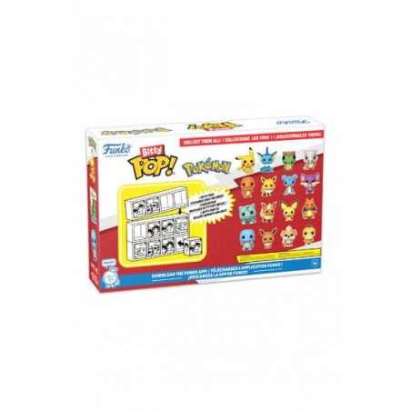 Pokémon Pack de 4 Figuras Bitty POP! Vinyl Series 1 2cm