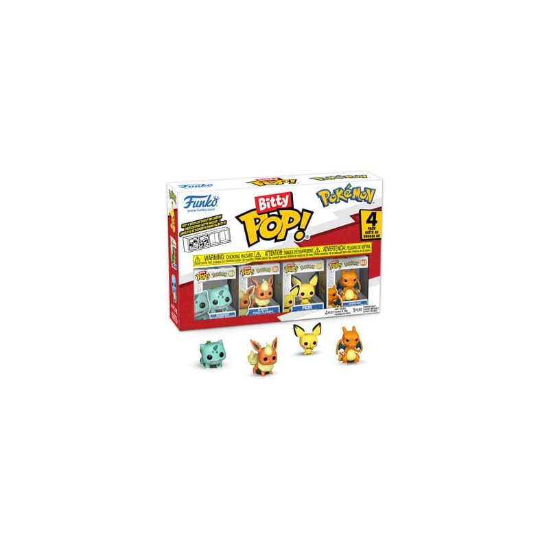 Pokémon Pack de 4 Figuras Bitty POP! Vinyl Series 3 2cm Pokémon Pack de 4 Figuras Bitty POP! Vinyl Series 3 2cm