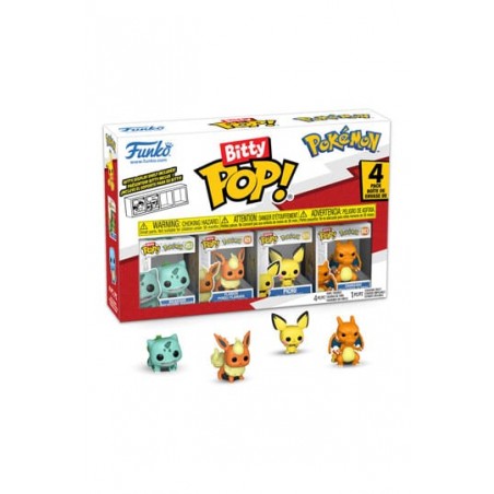 Pokémon Pack de 4 Figuras Bitty POP! Vinyl Series 3 2cm