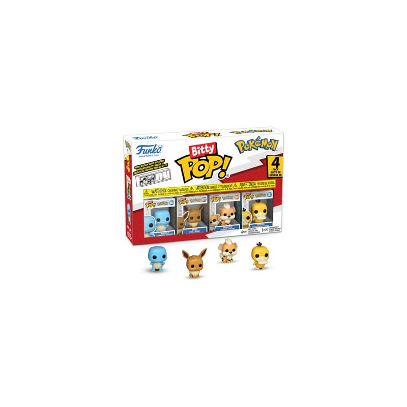 Pokémon Pack de 4 Figuras Bitty POP! Vinyl Series 4 2cm Pokémon Pack de 4 Figuras Bitty POP! Vinyl Series 4 2cm