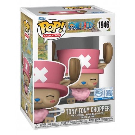 One Piece Figura POP! Animation Vinyl Tony Tony Chopper with Cotton Candy heo Exclusive 9 cm