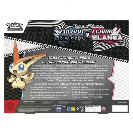 [SPANISH] Pokémon TCG: Escarlata y Purpura 10.5 - Fulgor Negro y Llama Blanca - Victini Illustration Collection