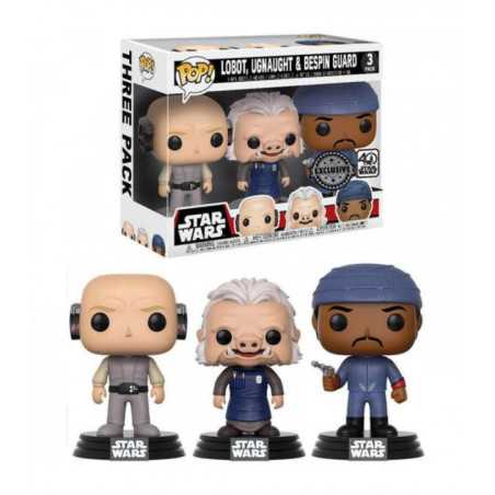 Figura Funko Star Wars Lobot, Ugnaught & Bespin Guard Exclusive 40 Star Wars