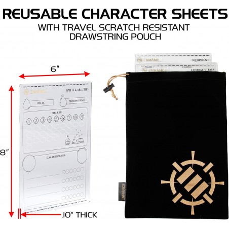 [ENGLISH] Acrylic RPG Series Character Sheets