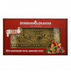 Dungeons & Dragons: The Cartoon Réplica 40th Anniversary Rollercoaster Ticket Limited Edition