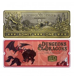 Dungeons & Dragons: The Cartoon Réplica 40th Anniversary Rollercoaster Ticket Limited Edition 3