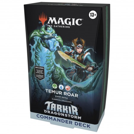 [INGLÉS] Magic the Gathering Tarkir: tormenta dracónica Rugido de los Temur Mazo de Commander