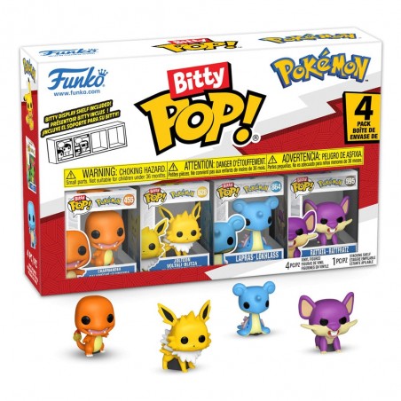 Pokémon Pack de 4 Figuras Bitty POP! Vinyl Series 2