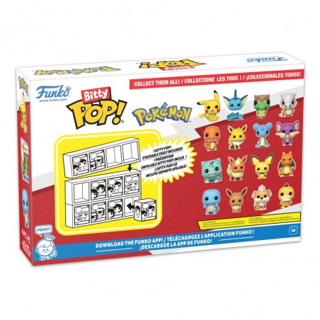 Pokémon Pack de 4 Figuras Bitty POP! Vinyl Series 2