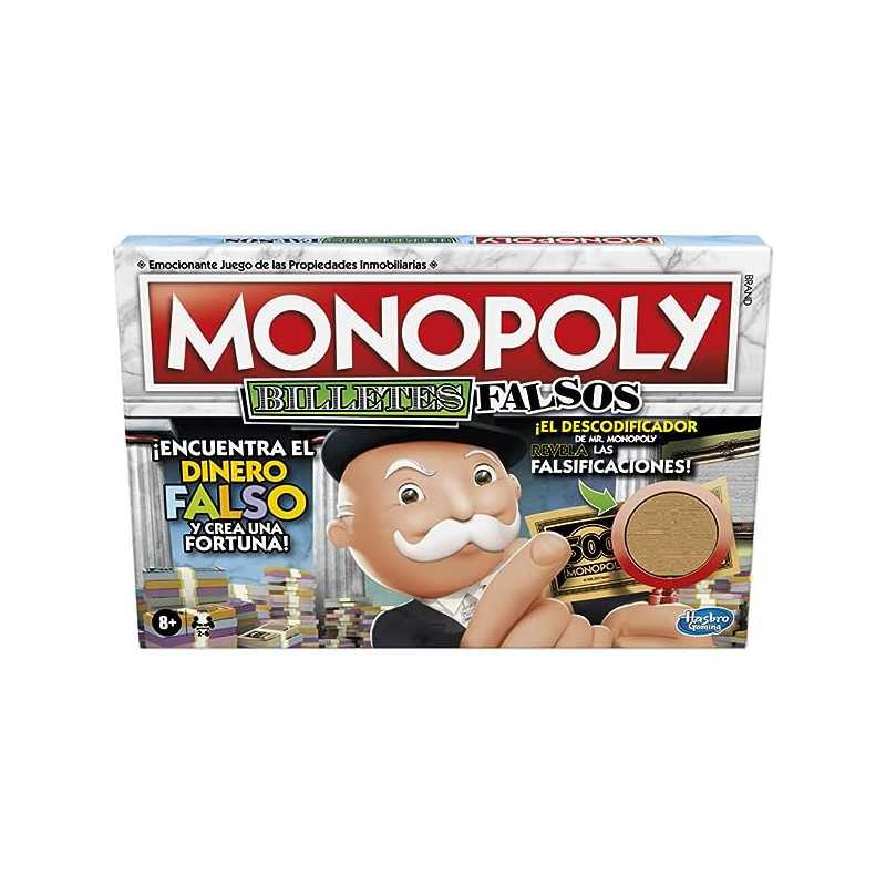 Hasbro Gaming Monopoly Billetes falsos Hasbro Gaming Monopoly Billetes falsos
