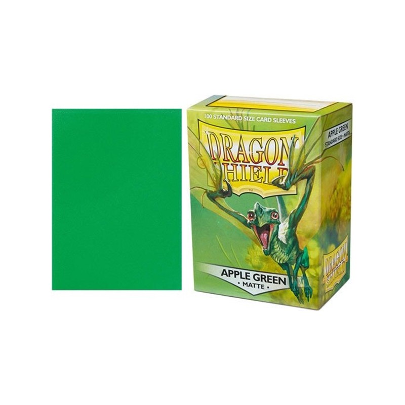 Fundas Dragon Shield Standard Mate Apple Green (100 fundas)