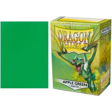 Fundas Dragon Shield Standard Mate Apple Green (100 fundas)