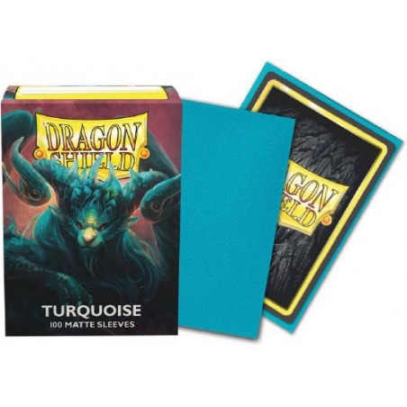 Fundas Dragon Shield Standard Mate Turquoise (100 fundas)