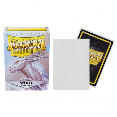 Dragon Shield Standard Sleeves Matte White (100 Sleeves)