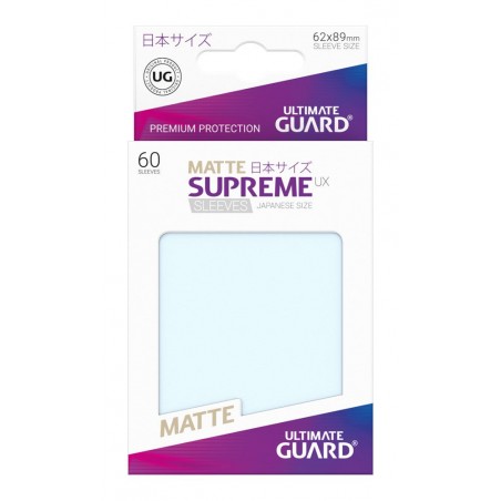 Ultimate Guard Supreme UX Sleeves Japanese Size Clear Matte (60)