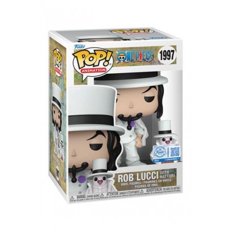 One Piece POP!&Buddy Animation Vinyl Figures Rob Lucci with Hattori 10 cm