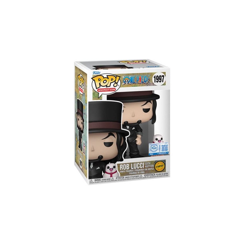 One Piece POP!&Buddy Animation Vinyl Figures Rob Lucci with Hattori Chase 10 cm