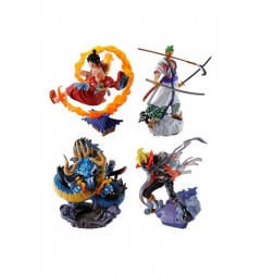 One Piece Petitrama Estatua PVC Logbox Re Birth Wano Kuni Vol. 1 Set 9 cm