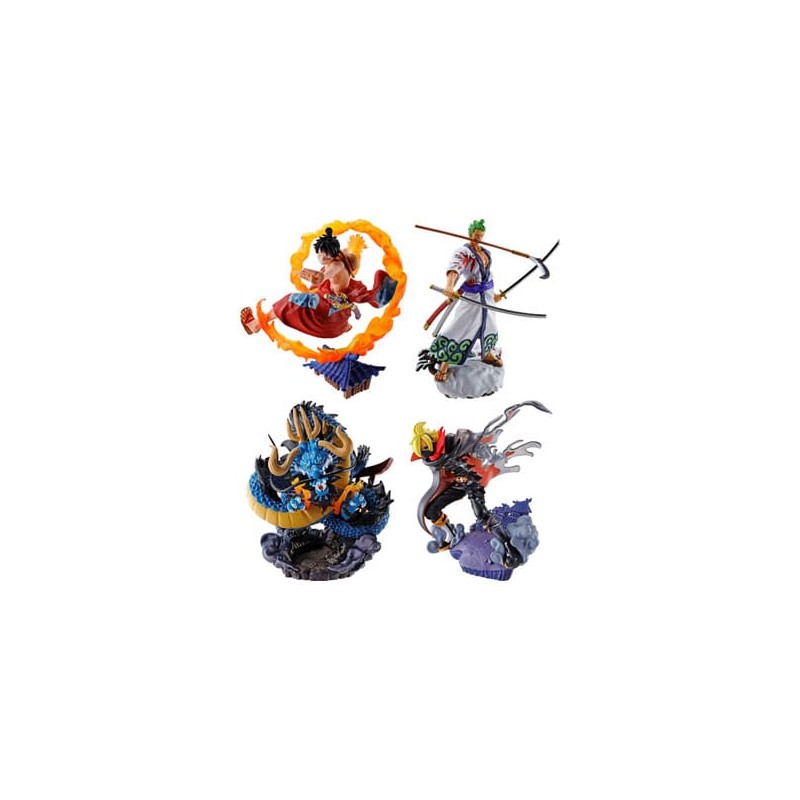 One Piece Petitrama Estatua PVC Logbox Re Birth Wano Kuni Vol. 1 Set 9 cm