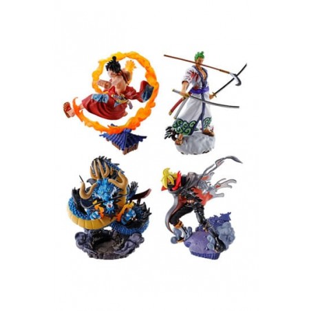 One Piece Petitrama Estatua PVC Logbox Re Birth Wano Kuni Vol. 1 Set 9 cm