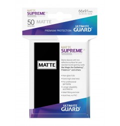 Ultimate Guard Supreme UX Sleeves Fundas de Cartas Tamaño Estándar Negro (50)