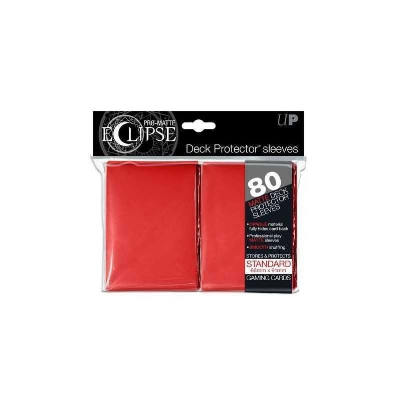 Ultra Pro: Fundas Rojas Eclipse Matte Standard (80) Ultra Pro: Fundas Rojas Eclipse Matte Standard (80)