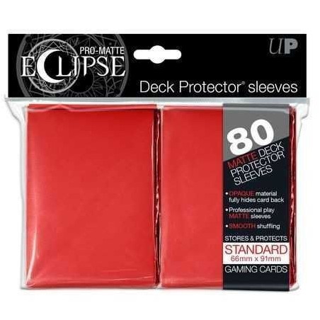 Ultra Pro: Eclipse Matte Standard Red Sleeves (80)