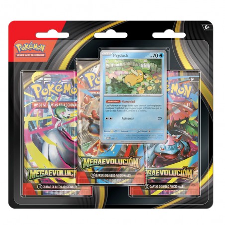 [ESPAÑOL] Pokemon TCG: 3 Pack Blister Megaevolución