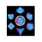 FanRoll Mini Dice Set Turquoise and Purple Marble (7) FanRoll Mini Dice Set Turquoise and Purple Marble (7)