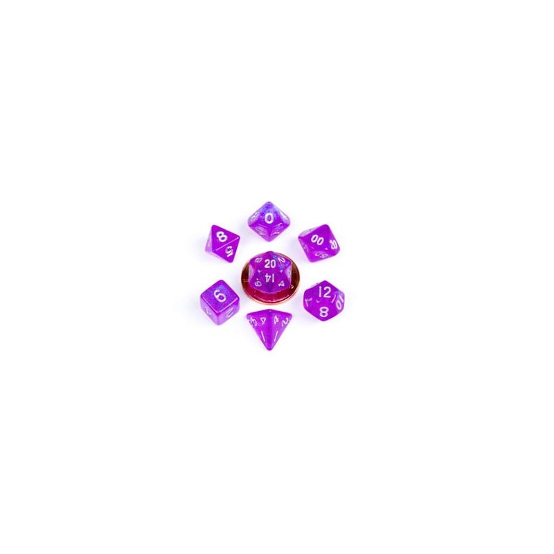 FanRoll Mini Pack de Dados Stardust Purple (7) FanRoll Mini Pack de Dados Stardust Purple (7)