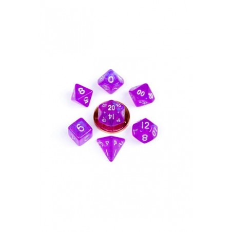 FanRoll Mini Pack de Dados Stardust Purple (7)