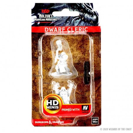 Dungeons & Dragons Nolzur’s Marvelous Miniatures Unpainted: Enano Clérigo