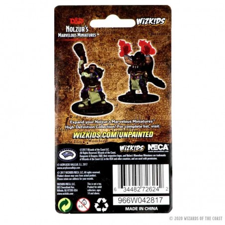 Dungeons & Dragons Nolzur’s Marvelous Miniatures Unpainted: Enano Clérigo
