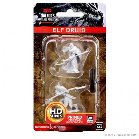 Dungeons & Dragons Nolzur’s Marvelous Miniatures Unpainted: Elf Male Druid