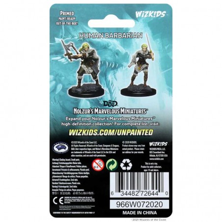 Dungeons & Dragons Nolzur’s Marvelous Miniatures Unpainted: Female barbarian