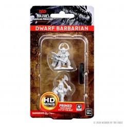 Dungeons & Dragons Nolzur’s Marvelous Miniatures Unpainted: Female dwarf barbarian